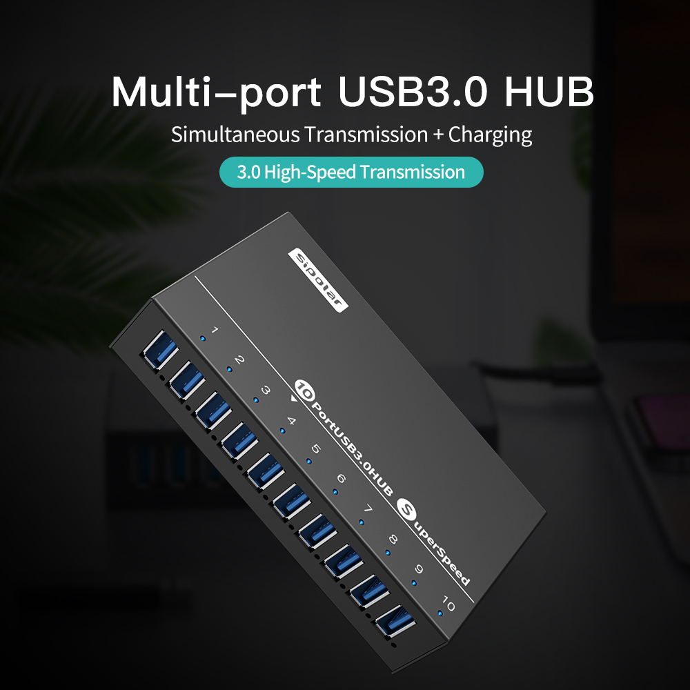 A103 Sipolar - Hub USB de 10 P - Usb Hub reseña y precio