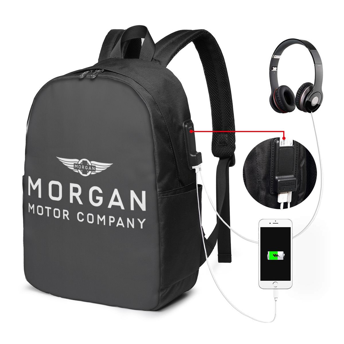Mochila Morgan Motor Car Compa - Laptop Bag reseña y precio