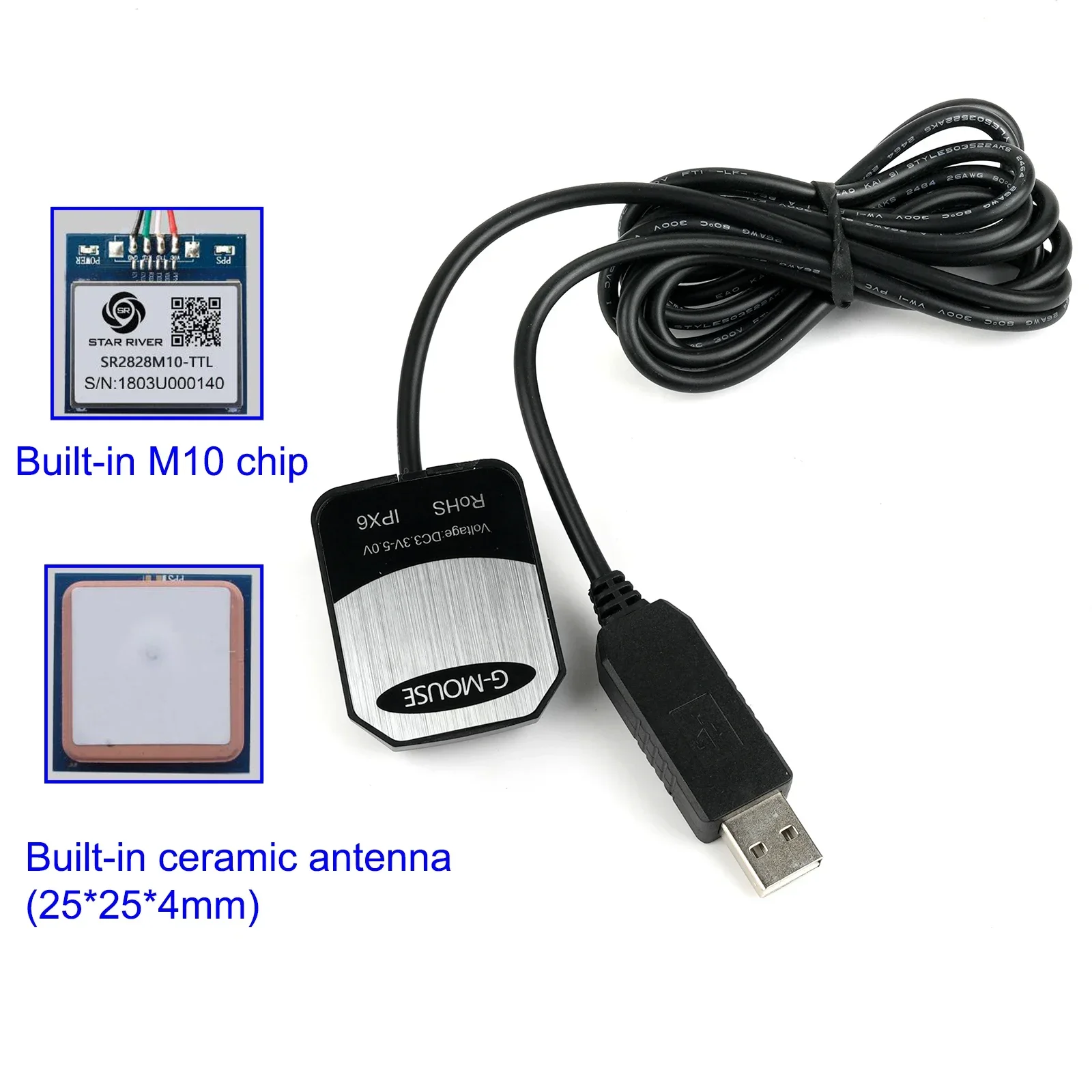 Módulo GPS USB M10 G-Mouse con - Laptop Mouse reseña y precio